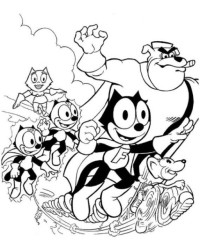 Malvorlage Felix the cat kostenlos 1