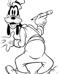 Malvorlage Goofy kostenlos 3